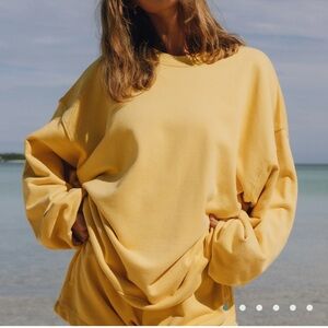 Daily Drills Yellow Crew Neck Sweater